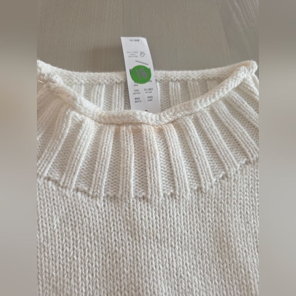 NWT J.Crew Women's 2025 Rollneck™ Sweater Sz XXL $128 Cream Viral Flawed - Picture 6 of 10